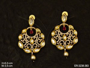 Round Kundan Jewellery Earrings