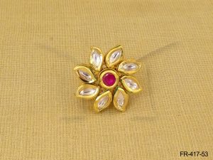 Kundan Finger Ring jewellery