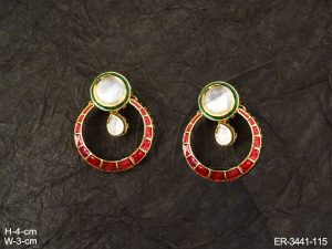 Kundan jewellery earrings