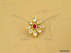 Kundan Finger Ring jewelry