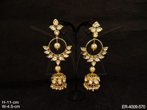 Kundan jewelry earrings