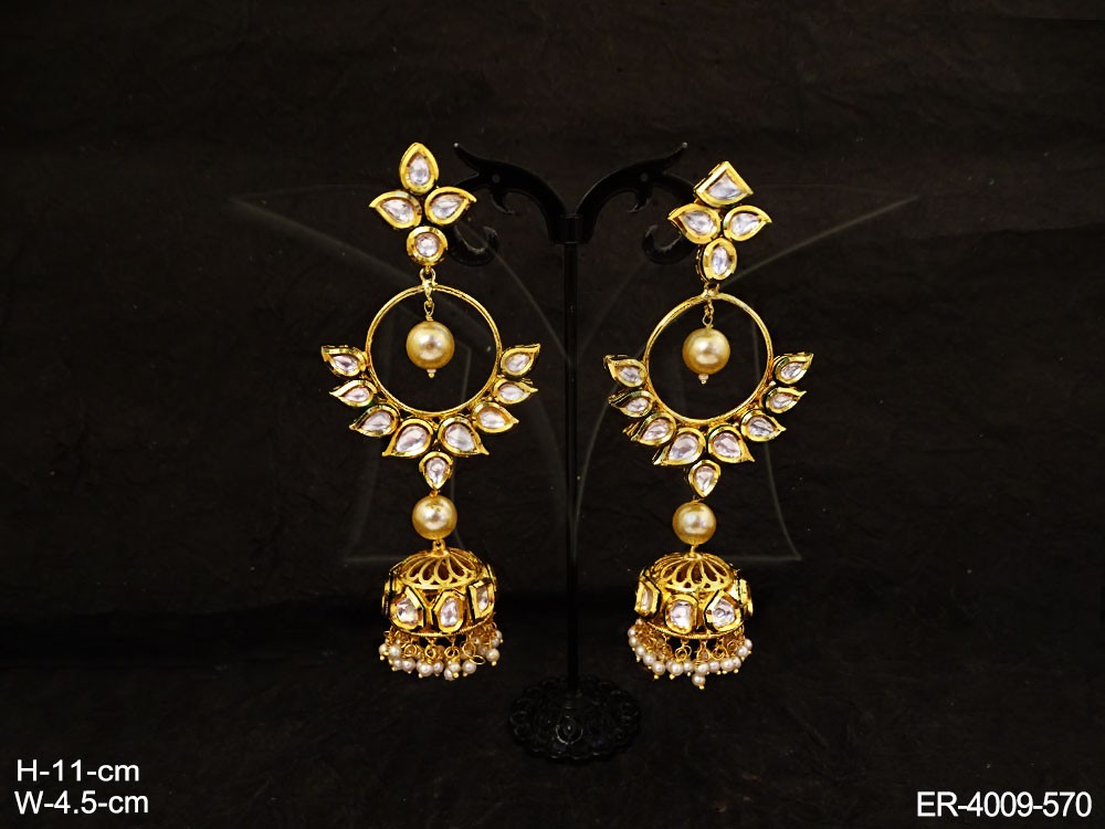 Kundan jewelry earrings