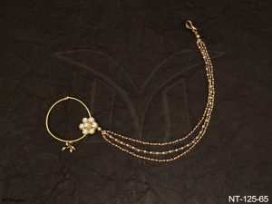Traditional kundan jewelry Nath