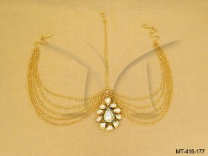 Bridal Kundan Maang Tikka Setj jewellery