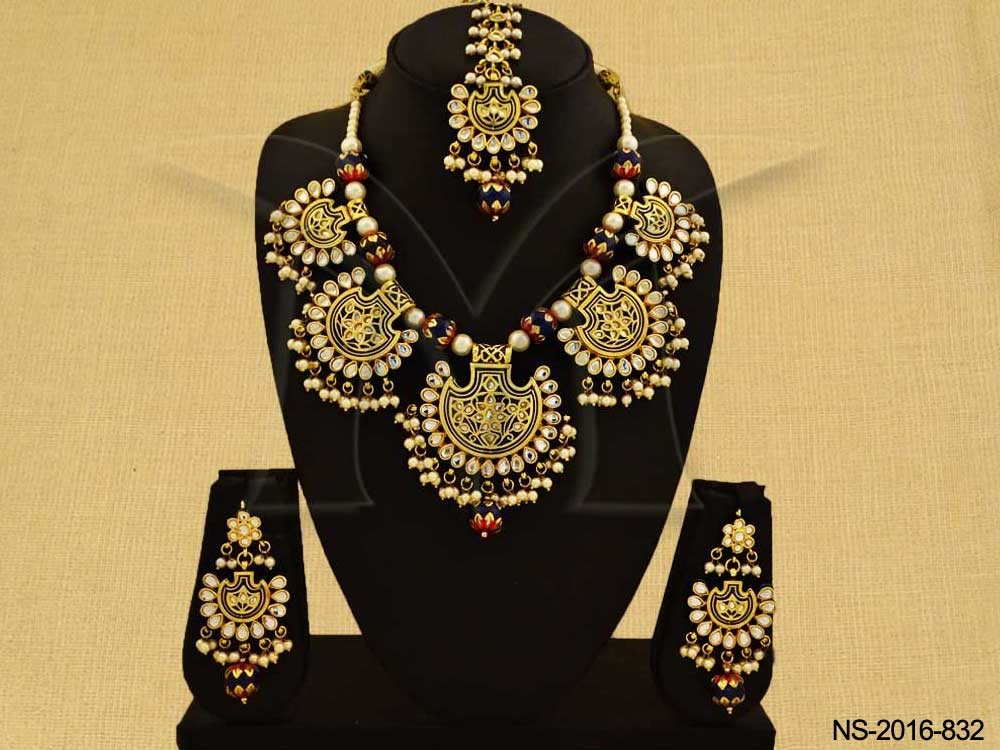 Bridal Kundan jewellery Necklace Set