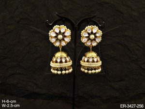 Traditional Bollywood Kundan Earrings