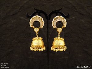 Bollywood Jhumki Kundan Earrings